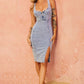 ROBE MIDI WHO'S THAT GIRL - BLEU DENIM