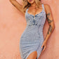 ROBE MIDI WHO'S THAT GIRL - BLEU DENIM