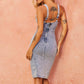 ROBE MIDI WHO'S THAT GIRL - BLEU DENIM