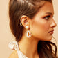 BOUCLES D'OREILLES FRESH BREEZE - OR BLANC