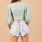 SHORTS EN DENIM DAISY - BLEU