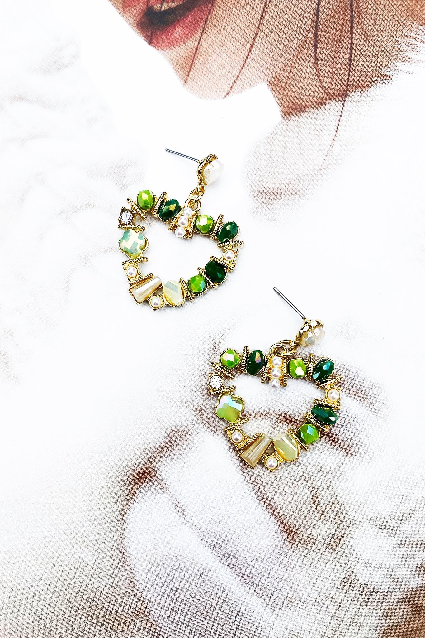 BOUCLES D'OREILLES WAKE ME SOFTLY - VERT