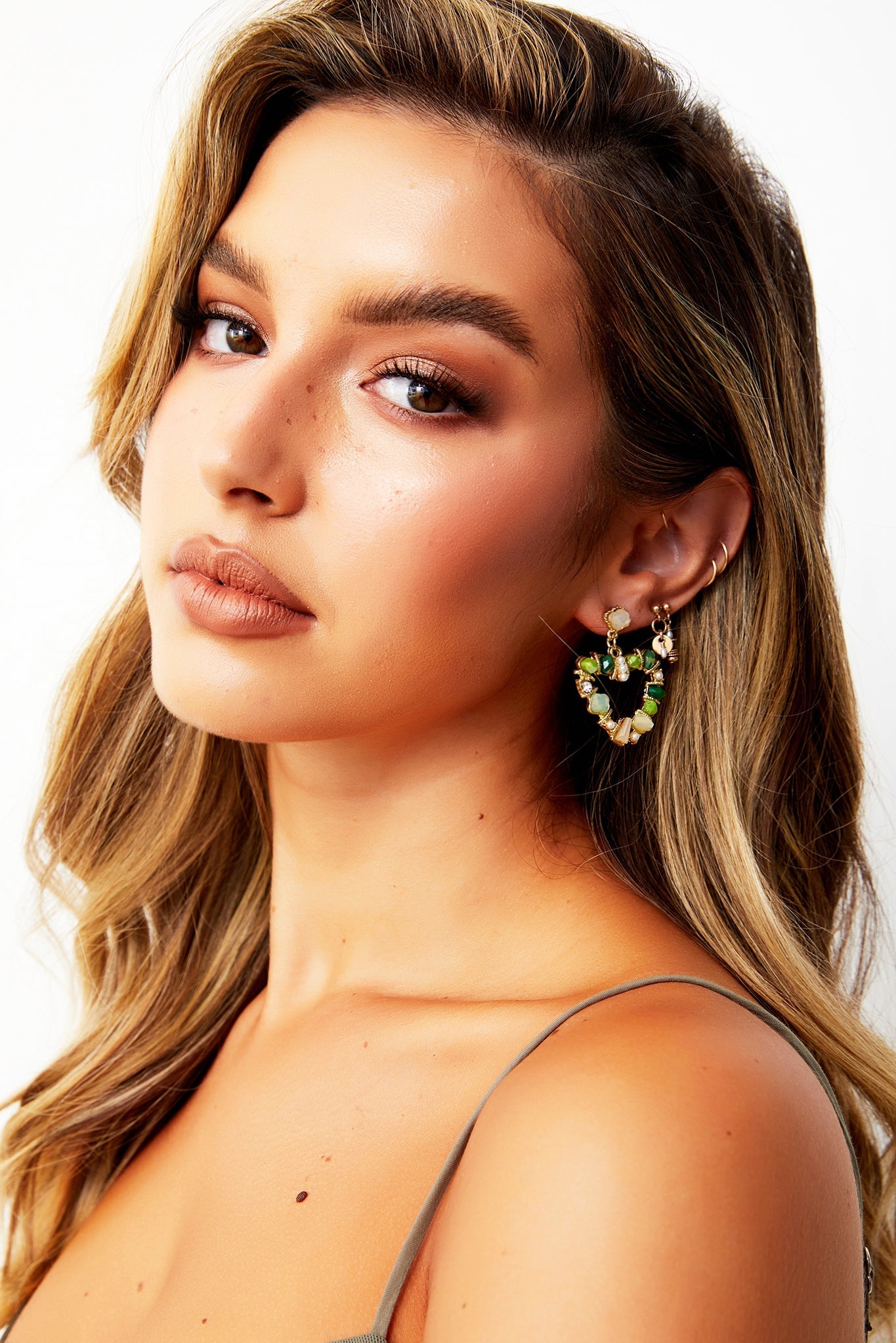 BOUCLES D'OREILLES WAKE ME SOFTLY - VERT