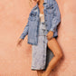 VESTON EN DENIM BEYOND OBSESSED - BLEU