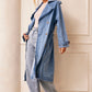 MANTEAU TRENCH EN DENIM DOUBLE TAKE - BLEU