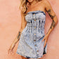 ROBE MINI EN DENIM TOUTES SAISONS - BLEU DENIM